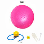 75CM 85CM Message Point Yoga Balls Fitness Gym Balance Fitball Exercise Pilates Workout Barbed Massage Ball with Free Air Pump