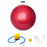 75CM 85CM Message Point Yoga Balls Fitness Gym Balance Fitball Exercise Pilates Workout Barbed Massage Ball with Free Air Pump