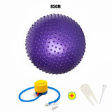 75CM 85CM Message Point Yoga Balls Fitness Gym Balance Fitball Exercise Pilates Workout Barbed Massage Ball with Free Air Pump