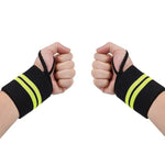 REXCHI 1Pair Gym Fitness Adjustable Wristband Support Weightlifting Powerlifting Sport Safety Elastic Wrist Wraps Bandages Brace