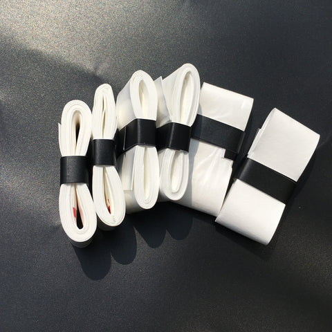 5pcs Quality KM white Tennis overgrips sticky feel PU thin tennis Overgrips Sweat absorbed wraps taps racket grips