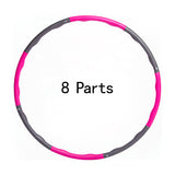 Removable 8 Sections Fitness Hoop Foam Hoop Adult Sport Hoop Gym Bodybuilding Sports Crossfit Workout Fitness Equipment